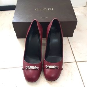 Gucci red pumps